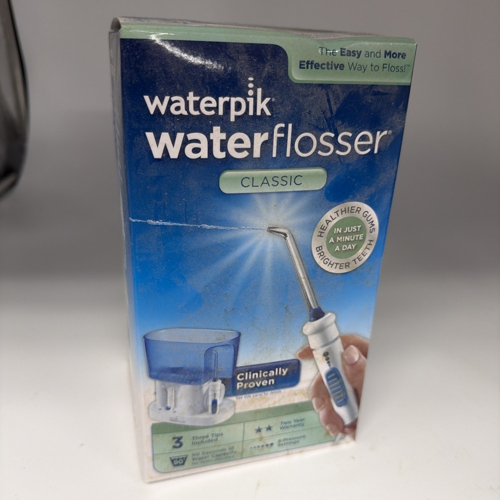 Waterpik WaterFlosser Classic WP-65W With 3 Tips NEW SEALED